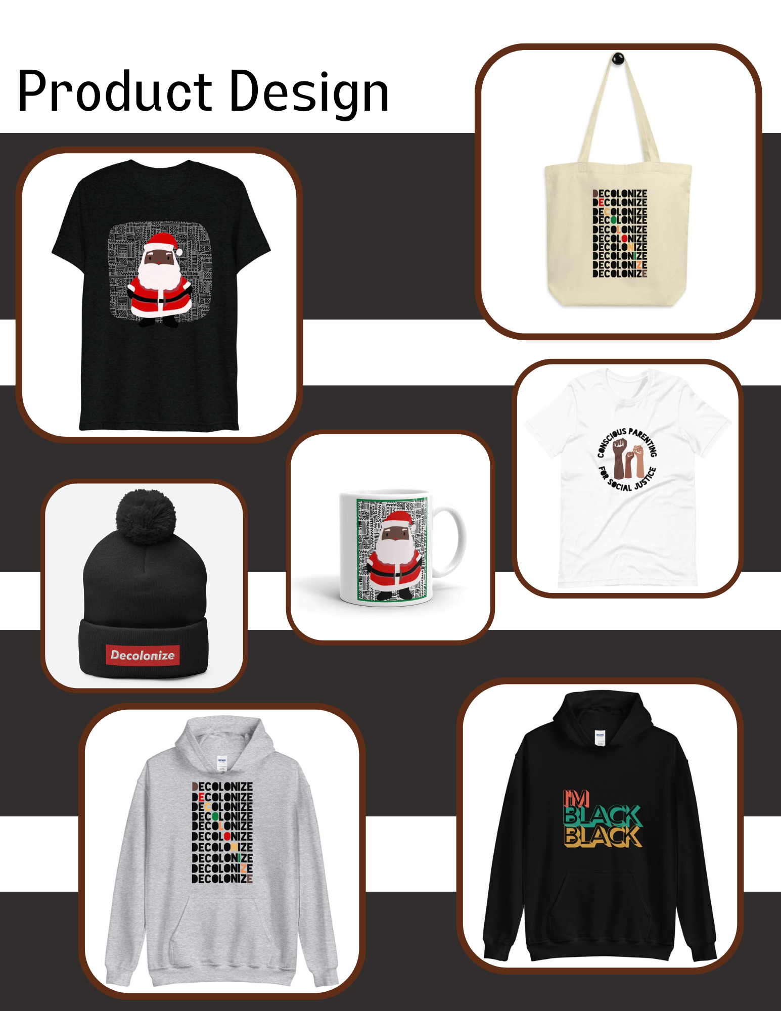 Selected apparel product layouts.
